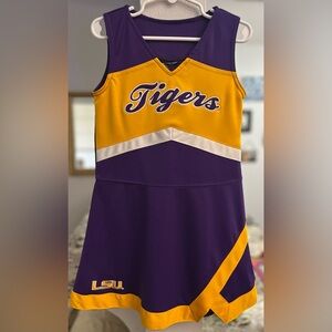 Purple and Gold Cheerleading Dress